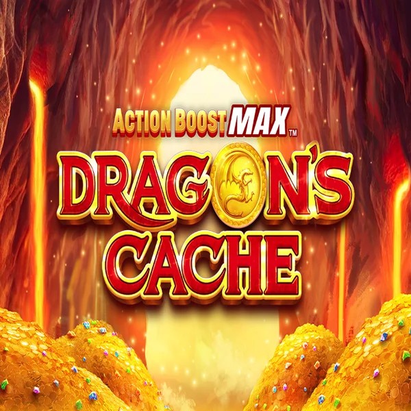 Action Boost Max Dragon's Cache logo by SpinPlay Games Flagman Casino