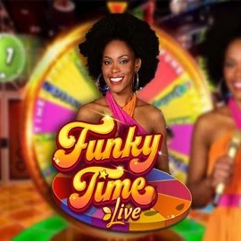 Funky Time casino game by Evolution – featured logo at Flagman Casino
