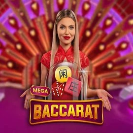 Mega Baccarat logo – Live Casino by Pragmatic Play at Flagman Casino