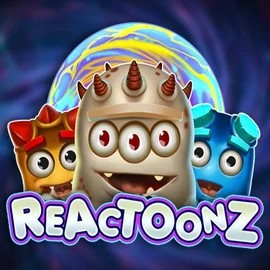 Reactoonz game by Play'n GO – logo hosted on Flagman Casino