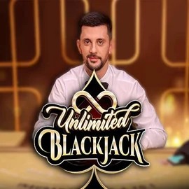 Unlimited Blackjack slot logo by Ezugi at Flagman Casino
